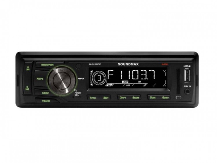 Автомагнитола Soundmax SM-CCR3076F 1DIN 4x45Вт