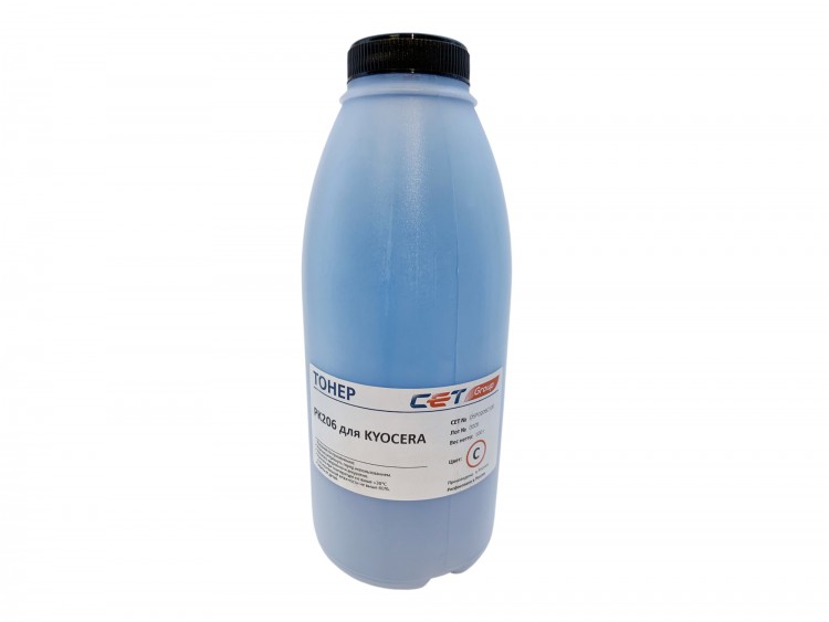 Тонер Cet PK206 OSP0206C-100 голубой бутылка 100гр. для принтера Kyocera Ecosys M6030cdn/6035cidn/6530cdn/P6035cdn