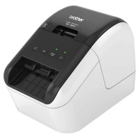 Принтер Brother QL-800 стационарный серебристый/черный