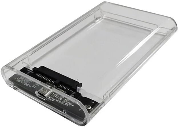 Внешний корпус для HDD/SSD AgeStar 3UB2P6C SATA пластик Прозрачный 2.5"