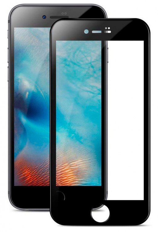 Защитное стекло для экрана Redline mObility черный для Apple iPhone 8 Plus 3D 1шт. (УТ000017618)