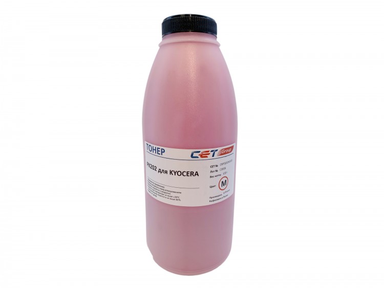 Тонер Cet PK202 OSP0202M-100 пурпурный бутылка 100гр. для принтера Kyocera FS-2126MFP/2626MFP/C8525MFP