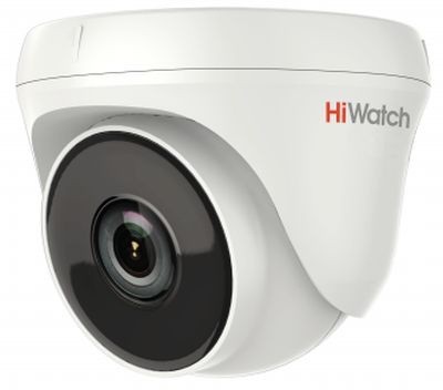 Камера видеонаблюдения HiWatch DS-T233 6-6мм HD-TVI цветная корп.:белый