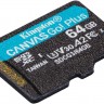 Флеш карта microSDXC 64Gb Class10 Kingston SDCG3/64GBSP CanvSelect Plus w/o adapter