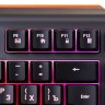 Клавиатура Oklick 717G BLACK DEATH черный/серый USB Multimedia for gamer LED