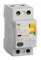 Выключатель дифф. тока IEK ВД1-63 MDV10-2-016-010 16A 10мА AC 2П 230В 2мод