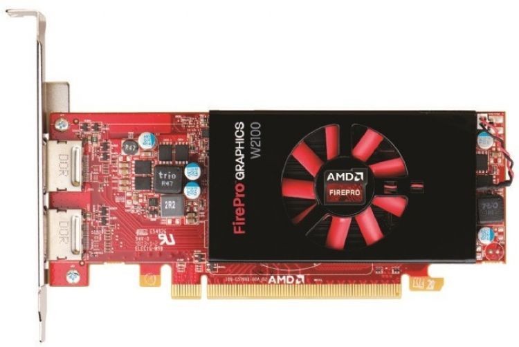 Видеокарта Dell PCI-E AMD FirePro W2100 2048Mb DDR3/DPx2/HDCP oem