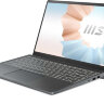 Ноутбук MSI Modern 14 B4MW-406RU Ryzen 5 4500U/8Gb/SSD256Gb/AMD Radeon/14"/IPS/FHD (1920x1080)/Windows 10 Home/grey/WiFi/BT/Cam