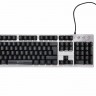 Клавиатура Oklick 770G IRON FORCE серый/черный USB Multimedia for gamer LED