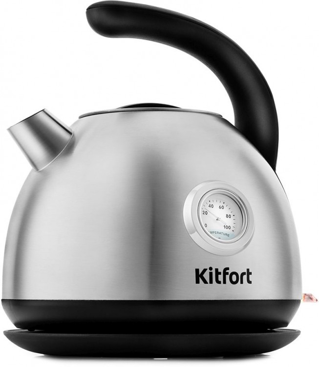 Чайник электрический Kitfort KT-677 1.7л. 2200Вт серебристый (корпус: нержавеющая сталь)