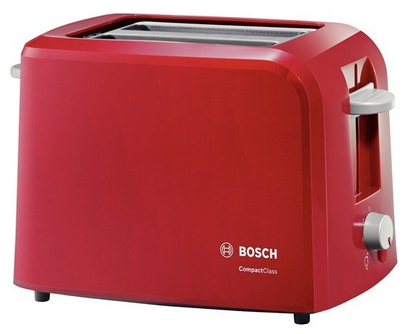 Тостер Bosch TAT3A014 980Вт красный