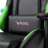 Кресло игровое Бюрократ VIKING 5 AERO LGREEN черный/салатовый искусственная кожа