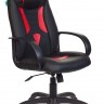 Кресло игровое Бюрократ VIKING-8/BL+RED черный/красный искусственная кожа