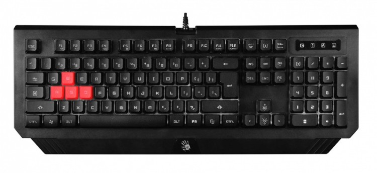 Клавиатура A4Tech Bloody B120N черный USB Multimedia for gamer LED