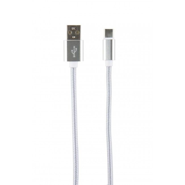 Кабель Redline УТ000014156 USB Type-C (m) USB A(m) 2м серебристый