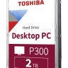 Жесткий диск Toshiba SATA-III 2Tb HDWD220EZSTA P300 (5400rpm) 128Mb 3.5" Rtl