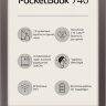Электронная книга PocketBook 740 7.8" E-Ink Carta 1872x1404 Touch Screen 1Ghz 1Gb/8Gb/microSDHC/подсветка дисплея коричневый