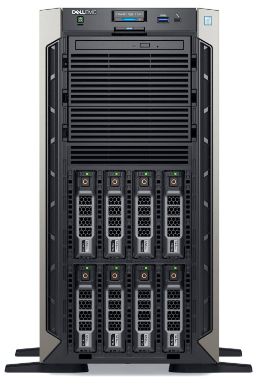 Сервер Dell PowerEdge T340 1xE-2276G 1x16Gb 1RUD x8 1x1.2Tb 10K 2.5"/3.5" SAS H330 FH iD9En 1G 2P 1x495W 3Y NBD (PET340RU1-04)