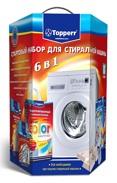 Набор из 6-ти предметов для стиральных машин Topper Стартовый (упак: 60шт) (3209)