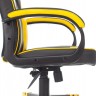 Кресло игровое Zombie GAME 17 черный/желтый текстиль/эко.кожа крестовина пластик