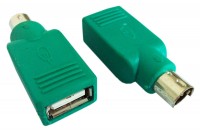 Переходник PS/2 (m) USB A(f) зеленый