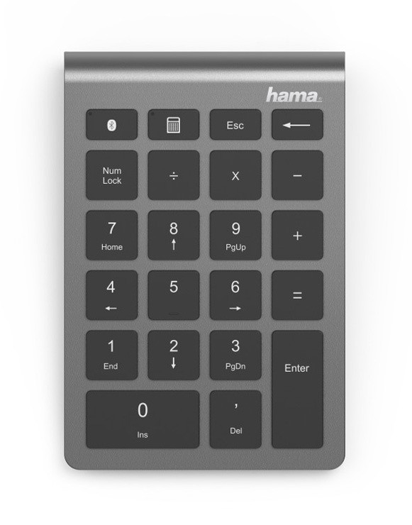 Клавиатура Hama KW-240BT серебристый USB беспроводная BT slim Multimedia для ноутбука Touch