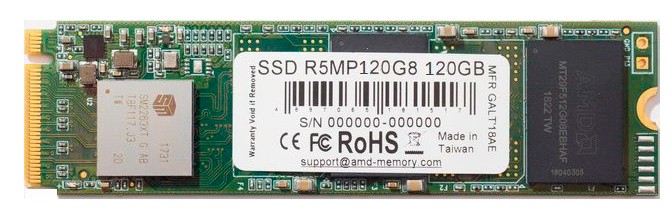 Накопитель SSD AMD PCI-E 120Gb R5MP120G8 Radeon M.2 2280