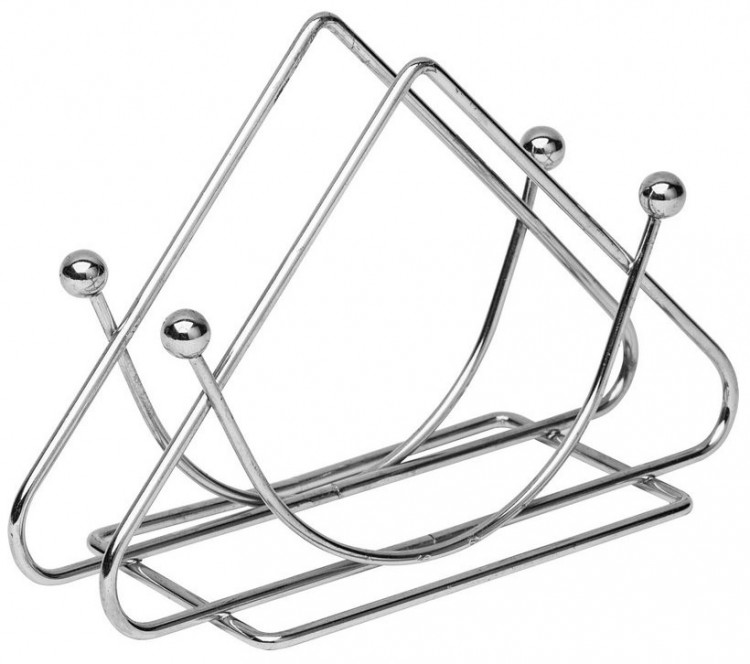 Подставка для салфеток Треугольник серебристый (52.1)