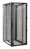 Шкаф серверный ITK ZPAS (ZP05-42U-0810-PP) напольный 42U 800x1000мм пер.дв.металл.перф. задн.дв.перфор. 1360кг черный 107кг 270град. 2000мм IP20