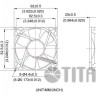 Вентилятор Titan TFD-9225L12Z 90x90x25mm 3-pin 22dB Ret