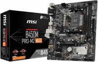 Материнская плата MSI B450M PRO-M2 MAX Soc-AM4 AMD B450 2xDDR4 mATX AC`97 8ch(7.1) GbLAN RAID+VGA+DVI+HDMI