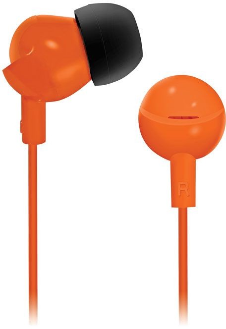 Наушники вкладыши BBK EP-1104S 1.2м оранжевый проводные (в ушной раковине)