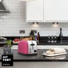 Тостер Kitfort КТ-2014-5 850Вт розовый/серебристый
