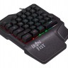 Игровой блок Oklick 701G IRON FIST черный USB for gamer LED (подставка для запястий)