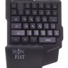 Игровой блок Oklick 701G IRON FIST черный USB for gamer LED (подставка для запястий)