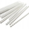 Пружины для переплета пластиковые Silwerhof d=8мм 21-40лист A4 белый (100шт) (1373585)
