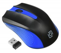 Мышь Oklick 485MW черный/синий оптическая (1200dpi) беспроводная USB (2but)