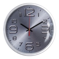 Часы настенные аналоговые Бюрократ WALLC-R82P D30см серебристый