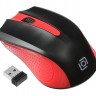 Мышь Oklick 485MW черный/красный оптическая (1200dpi) беспроводная USB (2but)