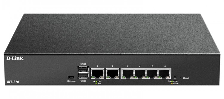 Сетевой экран D-Link DFL-870 (DFL-870/A1A) 10/100BASE-TX черный