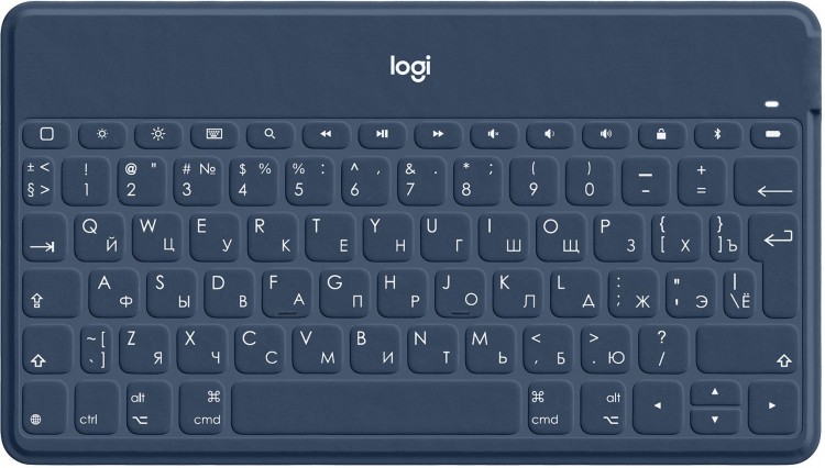 Клавиатура Logitech Keys-To-Go механическая синий USB беспроводная BT Multimedia for gamer