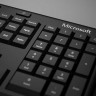 Клавиатура Microsoft Ergonomic черный USB Multimedia Ergo (подставка для запястий)