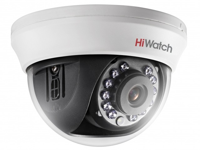 Камера видеонаблюдения Hikvision HiWatch DS-T201 6-6мм HD-TVI цветная корп.:белый