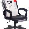 Кресло игровое Zombie HERO QUEEN черный/белый искусственная кожа с подголов. крестовина пластик