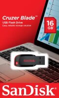 Флеш Диск Sandisk 16Gb Cruzer Blade SDCZ50-016G-B35 USB2.0