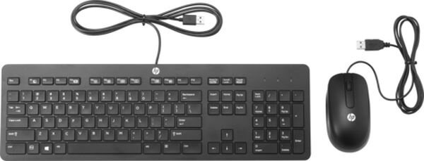 Клавиатура + мышь HP T6T83AA клав:черный мышь:черный USB