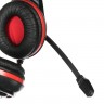 Наушники с микрофоном Oklick HS-L200 черный/красный 2м мониторные оголовье (Y-819)