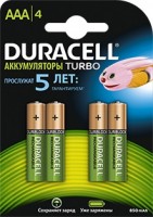 Аккумулятор Duracell Rechargeable HR03-4BL AAA NiMH 850mAh (4шт)