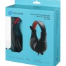 Наушники с микрофоном Oklick HS-L100 черный/красный 2м мониторные оголовье (NO-530)