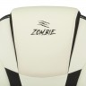 Кресло игровое Zombie 8 белый/черный искусственная кожа крестовина пластик